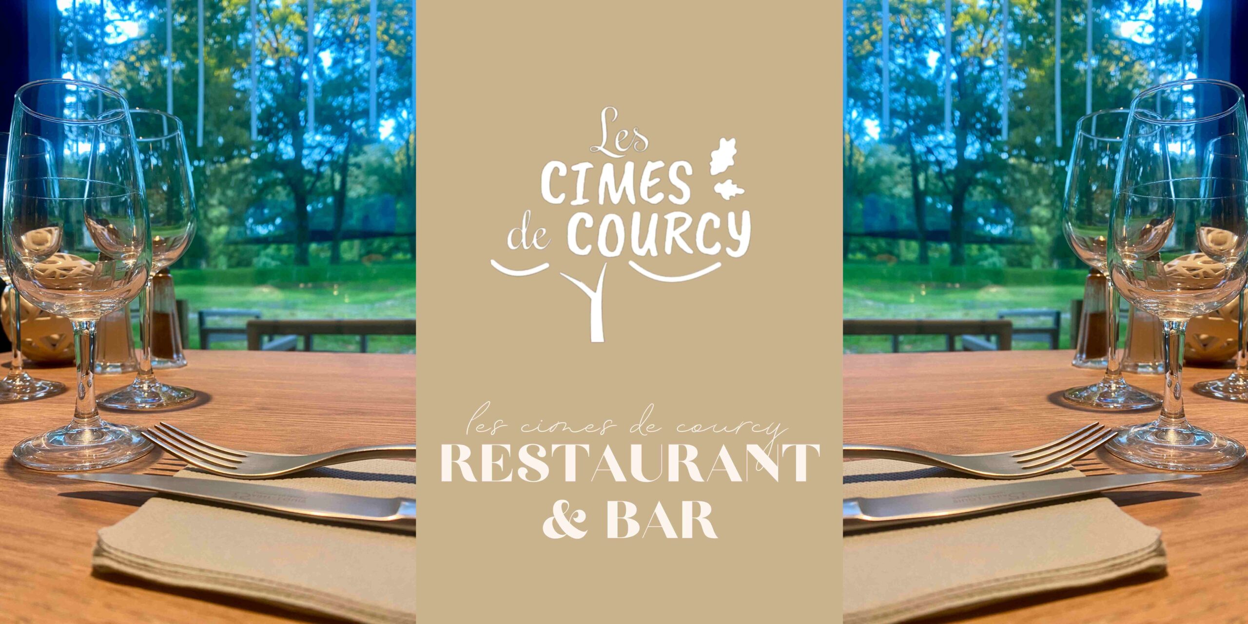 Bannière restaurant et bar des Cimes de Courcy